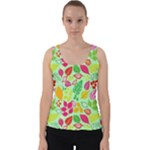 Flower Flora Floral Nature Pattern Seamless Velvet Tank Top