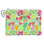 Flower Flora Floral Nature Pattern Seamless Canvas Cosmetic Bag (XL)