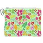 Flower Flora Floral Nature Pattern Seamless Canvas Cosmetic Bag (XXL)