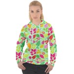 Flower Flora Floral Nature Pattern Seamless Women s Overhead Hoodie