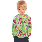 Flower Flora Floral Nature Pattern Seamless Kids  Overhead Hoodie