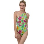 Flower Flora Floral Nature Pattern Seamless To One Side Swimsuit