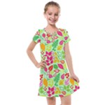 Flower Flora Floral Nature Pattern Seamless Kids  Cross Web Dress