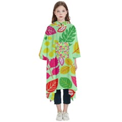 Flower Flora Floral Nature Pattern Seamless Kids  Hooded Rain Ponchos from ArtsNow.com