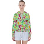 Flower Flora Floral Nature Pattern Seamless Women s Tie Up Sweat