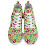 Flower Flora Floral Nature Pattern Seamless Men s Lightweight High Top Sneakers