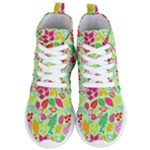 Flower Flora Floral Nature Pattern Seamless Women s Lightweight High Top Sneakers