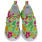 Flower Flora Floral Nature Pattern Seamless Kids  Velcro No Lace Shoes