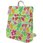 Flower Flora Floral Nature Pattern Seamless Flap Top Backpack