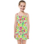 Flower Flora Floral Nature Pattern Seamless Kids  Summer Sun Dress