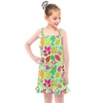 Flower Flora Floral Nature Pattern Seamless Kids  Overall Dress