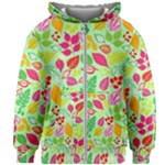 Flower Flora Floral Nature Pattern Seamless Kids  Zipper Hoodie Without Drawstring