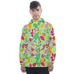 Flower Flora Floral Nature Pattern Seamless Men s Front Pocket Pullover Windbreaker