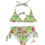 Flower Flora Floral Nature Pattern Seamless Kids  Classic Bikini Set