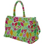 Flower Flora Floral Nature Pattern Seamless Duffel Travel Bag