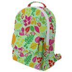 Flower Flora Floral Nature Pattern Seamless Flap Pocket Backpack (Small)