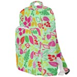 Flower Flora Floral Nature Pattern Seamless Double Compartment Backpack