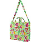 Flower Flora Floral Nature Pattern Seamless Square Shoulder Tote Bag