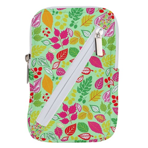 Flower Flora Floral Nature Pattern Seamless Belt Pouch Bag (Large) from ArtsNow.com