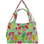 Flower Flora Floral Nature Pattern Seamless Double Compartment Shoulder Bag