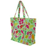 Flower Flora Floral Nature Pattern Seamless Zip Up Canvas Bag