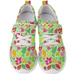 Flower Flora Floral Nature Pattern Seamless Men s Velcro Strap Shoes