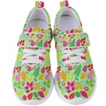 Flower Flora Floral Nature Pattern Seamless Women s Velcro Strap Shoes