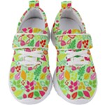 Flower Flora Floral Nature Pattern Seamless Kids  Velcro Strap Shoes