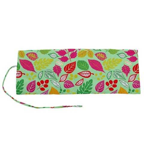 Flower Flora Floral Nature Pattern Seamless Roll Up Canvas Pencil Holder (S) from ArtsNow.com