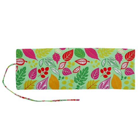 Flower Flora Floral Nature Pattern Seamless Roll Up Canvas Pencil Holder (M) from ArtsNow.com