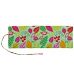 Flower Flora Floral Nature Pattern Seamless Roll Up Canvas Pencil Holder (M)