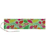 Flower Flora Floral Nature Pattern Seamless Roll Up Canvas Pencil Holder (L)