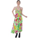 Flower Flora Floral Nature Pattern Seamless Tie Back Maxi Dress