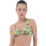 Flower Flora Floral Nature Pattern Seamless Ring Detail Bikini Top