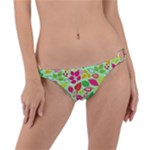 Flower Flora Floral Nature Pattern Seamless Ring Detail Bikini Bottoms