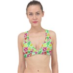 Flower Flora Floral Nature Pattern Seamless Classic Banded Bikini Top