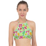 Flower Flora Floral Nature Pattern Seamless Halter Bikini Top