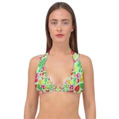 Double Strap Halter Bikini Top 