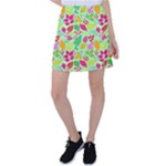 Flower Flora Floral Nature Pattern Seamless Tennis Skirt