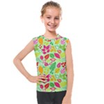 Flower Flora Floral Nature Pattern Seamless Kids  Mesh Tank Top