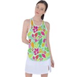 Flower Flora Floral Nature Pattern Seamless Racer Back Mesh Tank Top