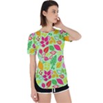 Flower Flora Floral Nature Pattern Seamless Perpetual Short Sleeve T-Shirt