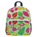 Flower Flora Floral Nature Pattern Seamless Kids  Age 5-10 Lightweight School Backpack with Side Pockets