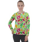 Flower Flora Floral Nature Pattern Seamless Women s Long Sleeve Raglan T-Shirt