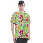 Flower Flora Floral Nature Pattern Seamless Men s Polo T-Shirt