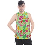 Flower Flora Floral Nature Pattern Seamless Men s Sleeveless Hoodie