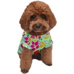 Flower Flora Floral Nature Pattern Seamless Dog T-Shirt