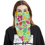 Flower Flora Floral Nature Pattern Seamless Face Covering Bandana (Triangle)