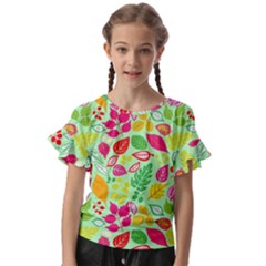 Kids  Cut Out Flutter Sleeves 