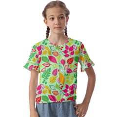 Kids  Cuff Sleeve Scrunch Bottom T-Shirt 